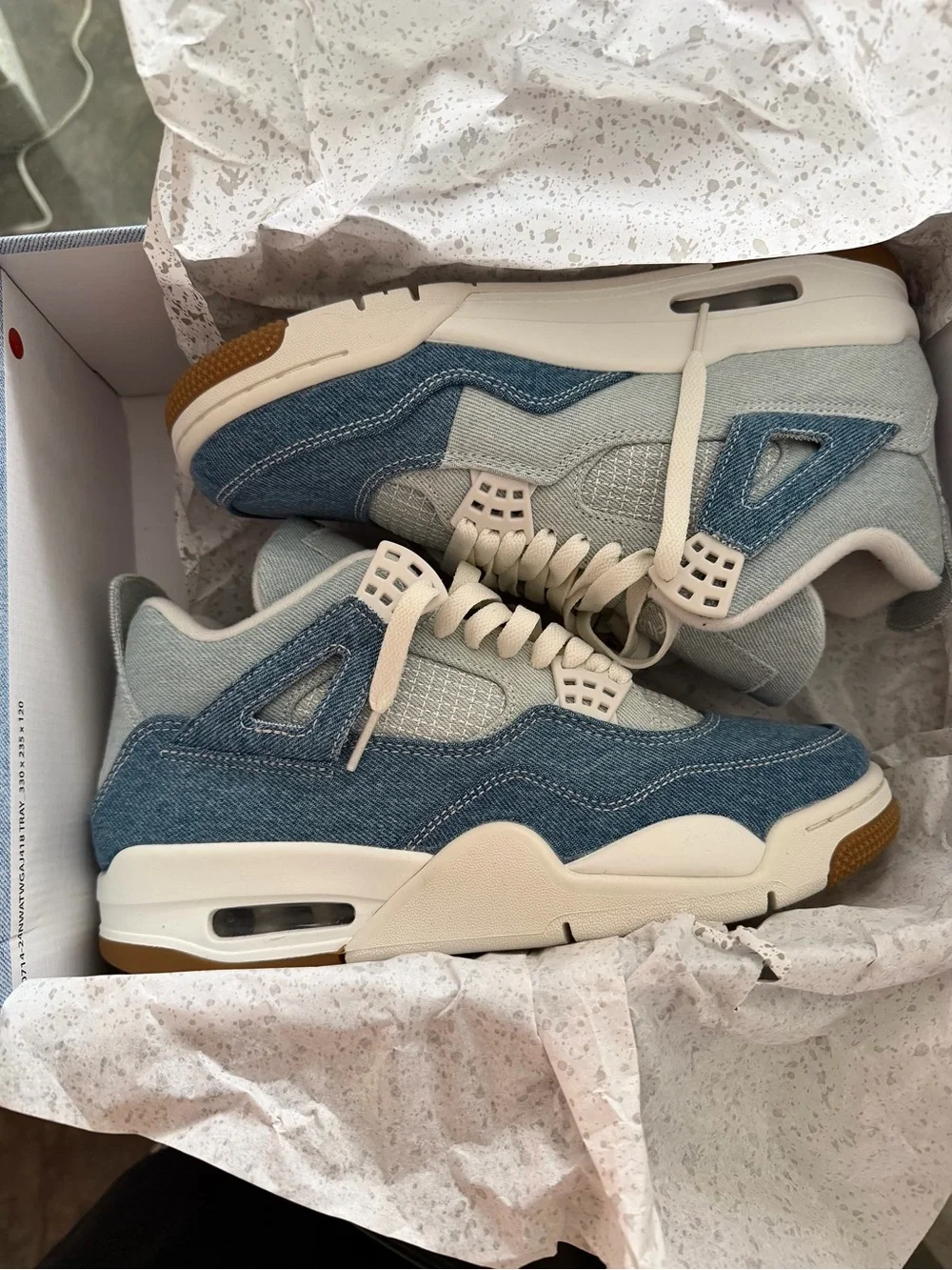 Jordan 4 retro tex denim. Womens size 9.5 , MENS size 8